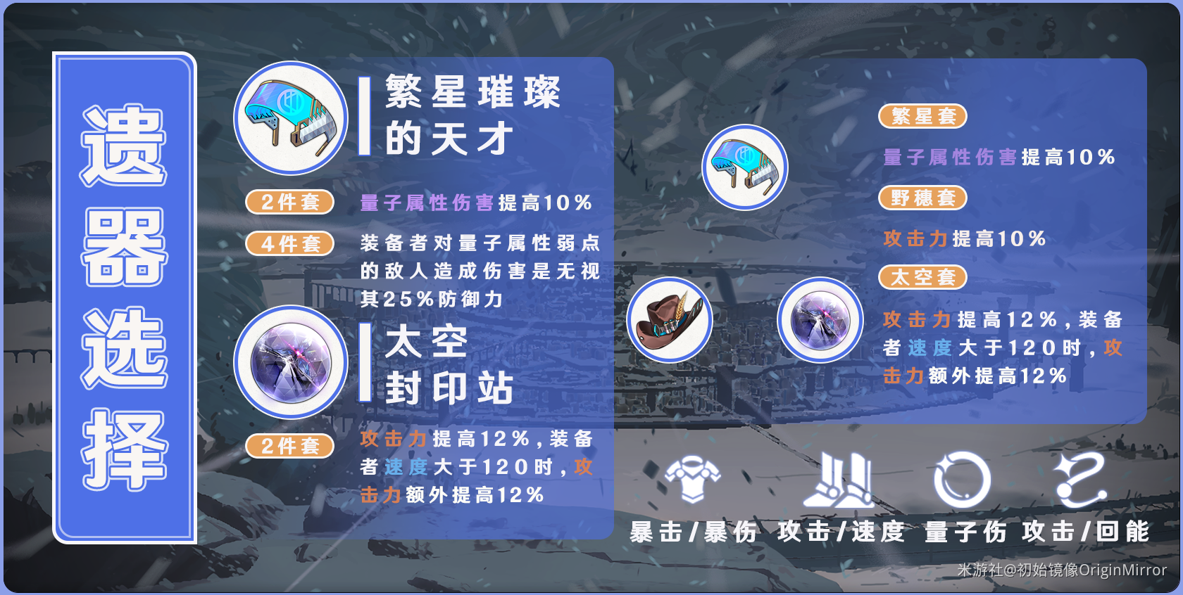 崩坏星穹铁道希儿遗器怎么选择