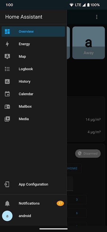 homeassistant安卓app智能家居应用截图-2