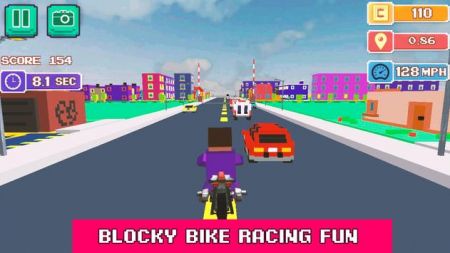 方块摩托骑手Blocky Moto Rider游戏截图-4